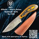 [322] Fixed Blade Drop Point ( Damascus Steel 1095 ) Knife #322.webp