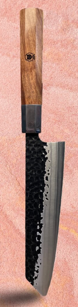 [166] Chef's (kitchen) Carbon Steel 1095 ( Kiritsuke ) knife #166