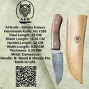 Fixed Blad Drop Point Damascus 1095 Knife #180