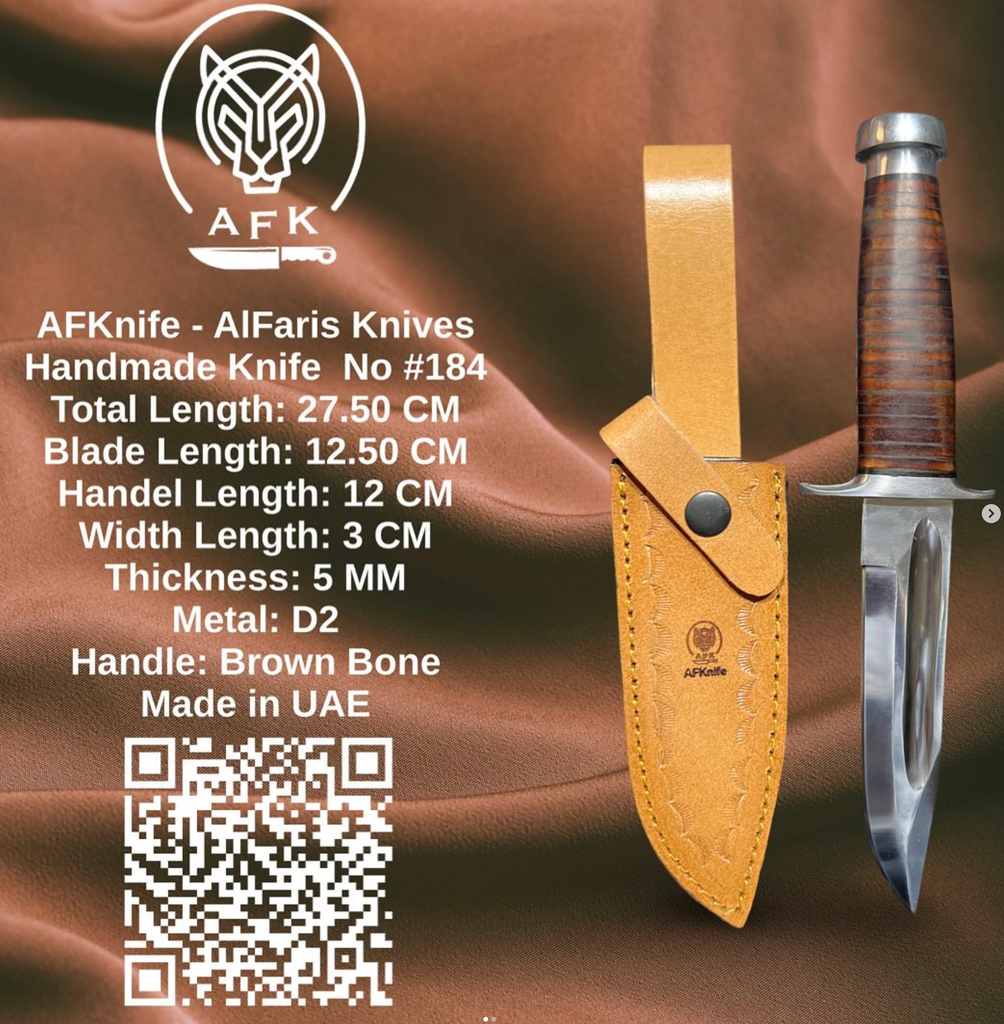 Fixed Blad Clip Point D2 Knife #184