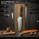 Fixed Blad Titanium Steel + Micarta Handle + Leather Sheath + 57-58 HRC - Clip Point Style No: FB-234