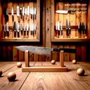 Chef's (kitchen) Damascus VG10 + Wood Handle + 58-60 HRC - ( Kiritsuke Style ) No: Chef-247