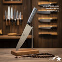 Chef's (kitchen) Damascus VG10 + Wood Handle + 58-60 HRC - ( Gyuto Style ) No: Chef-012 ( 254 )