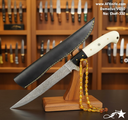 Chef's (kitchen) Damascus VG10 + G10 Handle + 58-60 HRC + Leather Sheath - ( Boning ) No: Chef-332