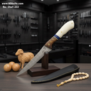 Chef's (kitchen) Damascus VG10 + G10 & Sandal Wood Handle + Leather Sheath + 58-60 HRC - ( Boning ) No: Chef-333