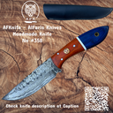 Fixed Blad Drop Point Knife #358