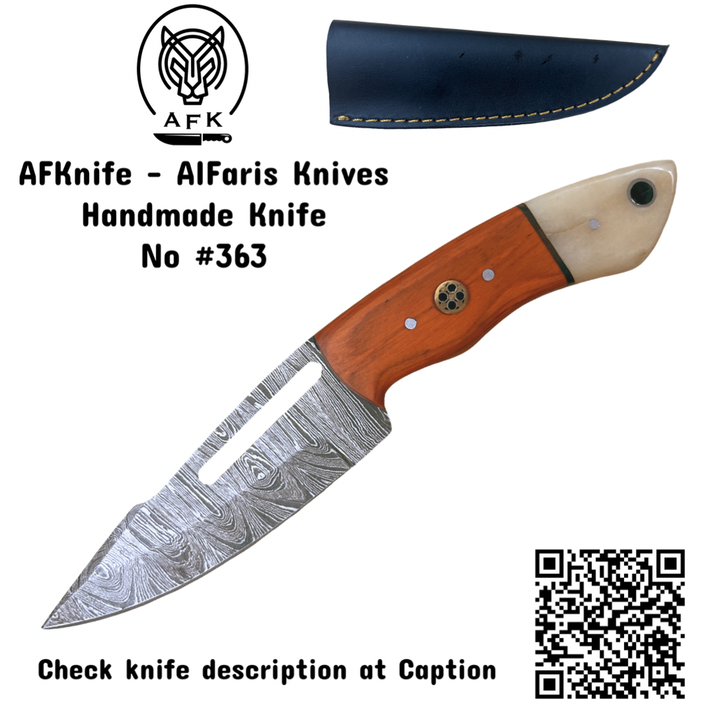 Fixed Blade Drop Point ( Damascus 1095 ) Skinner Knife No: FB-363