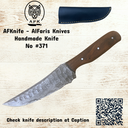 Fixed Blade Trailing Point Knife #371