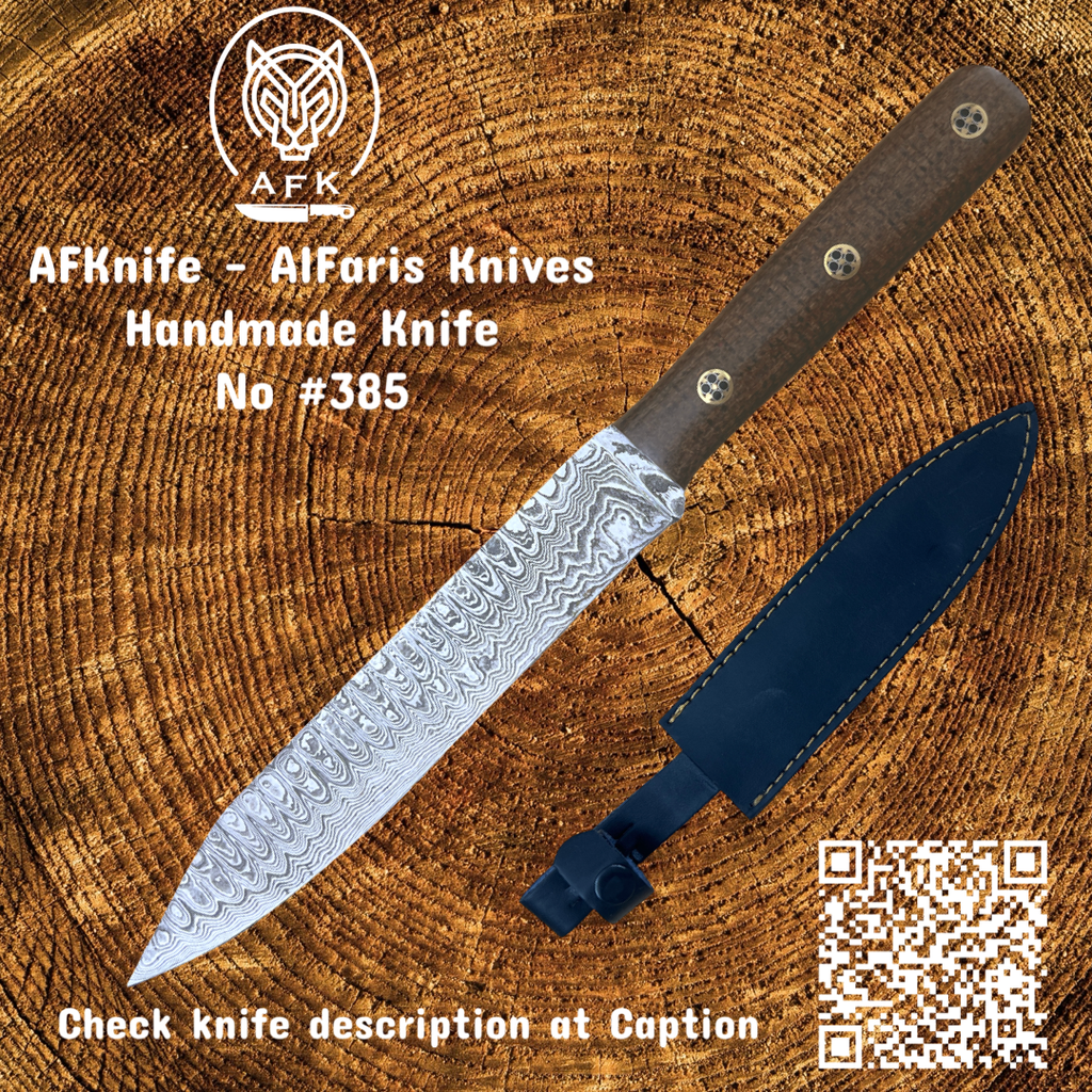 [385] Chef's (kitchen) Damascus VG10 ( Slicing ) knife #385