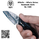 Fixed Blade Damascus VG10 ( Sheepsfoot ) Knife #403