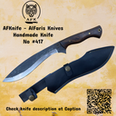 Fixed Blade Carbon Steel 1095 Kukri Knife #Kuk417