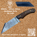 Fixed Blade Damascus 1095 ( Sheepsfoot ) Knife #424