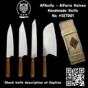 Chef's (kitchen) German W.NR 1.4034 Steel ( Set 4 Pcs ) knife #KitSet-001