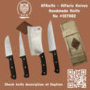 Chef's (kitchen) German W.NR 1.4034 Steel ( Set 5 Pcs ) knife #KitSet-002