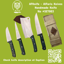 Chef's (kitchen) German W.NR 1.4034 Steel ( Set 5 Pcs ) knife #KitSet-003