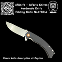 Folding Knife D2 Tool Steel & G10 Handle + G10 Handle + Liner Lock Method + 58-60 HRC - Clip Point Style - No: FK044