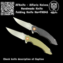 Folding Knife D2 Tool Steel + G10 Handle ( Black / Green ) + Liner Lock Method + 58-60 HRC - Clip Point Style - No: FK045