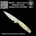Folding Knife D2 Tool Steel + G10 Handle + Liner Lock Method - Leaf Shape No: FK047