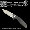 Folding Knife Drop Point Damascus VG10 & G10 Handle #FK048