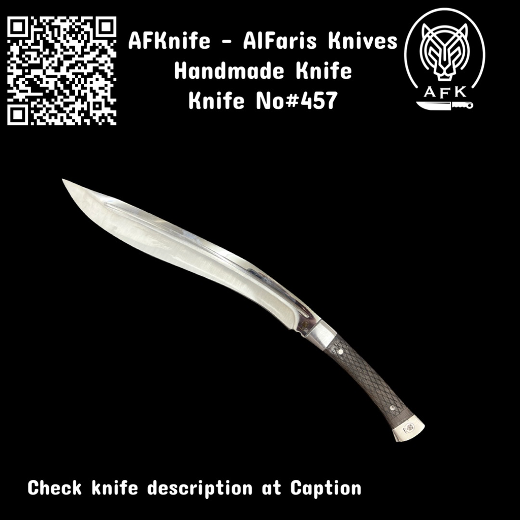 [HK389-457] Fixed Blade Carbon Steel 1095 Kukri Knife #457