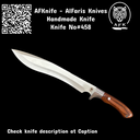 Fixed Blade Carbon Steel 1095 Kukri Knife #458