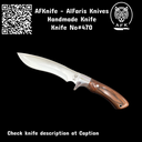 Fixed Blade Carbon Steel 1095 Kukri Knife #470