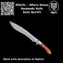 Fixed Blade Damascus VG10 Kukri Knife No: FB-471