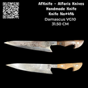 Chef's (kitchen) Damascus VG10-31.50CM - ( Olive Handle or Rose Handle ) - ( Gyuto ) Knife #496