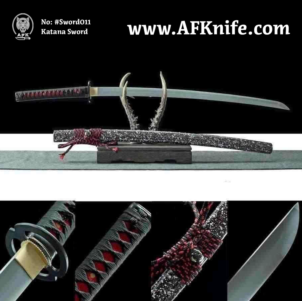 [AL-LRT02-Sword011]  سيف كاتانا مصنوع من فولاذ زنبركي عالي الكربون ٦٥  منغنيز رقم ٠١١