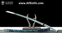 Katana Sword T10 High-carbon burning blade Sword  + Wood w/ Braid & Guard handle + Qingpi Wood Sheath - No:Sword016