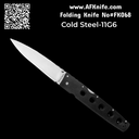 Folding Knife Cold Steel CPM S35VN Hold Out 6" Tri-Ad Lock Knife Black G-10 (6" Plain EDGE) #FK068