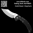 Folding Knife Cold Steel AUS-10A Mayhem Modified Cleaver ATLAS Lock Knife + Black/Gray G10 Handle + (6" Satin) FL-60DPLM No: FK073