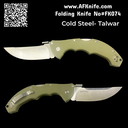 Folding Knife Cold Steel Talwar PLAIN EDGE S35VN Tri-Ad Knife (4" Satin) 21TTL  #FK074