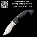 Folding Knife Cold Steel 21ST Spartan AUS-10A Kukri Blade, Polymer Handles -Back-Lock #FK082