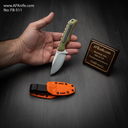 Fixed Blade Neck Knife - Carbon Steel 5160, G10 Handle, Kydex Sheath, 58-59 HRC, Drop Point Style No: FB-511
