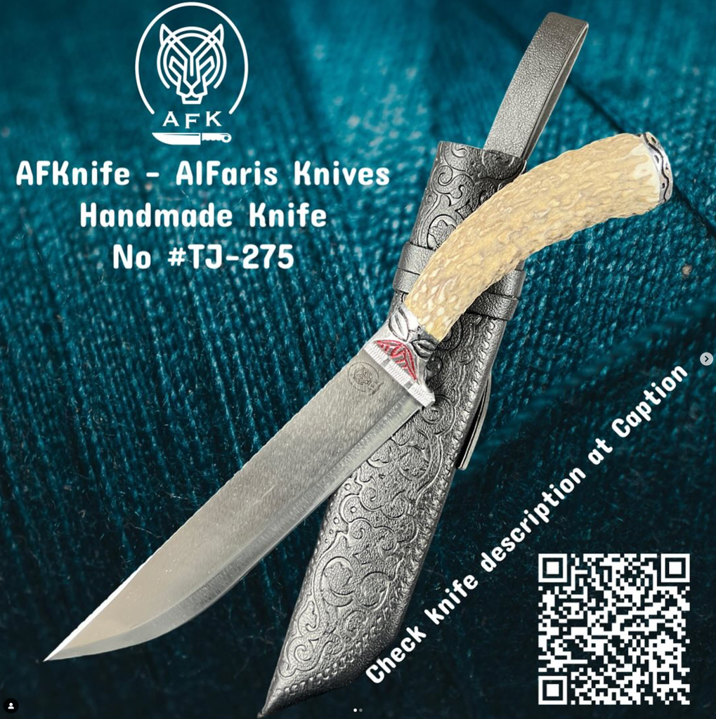 Fixed Blade Straight Back Knife #HRN275-TJ