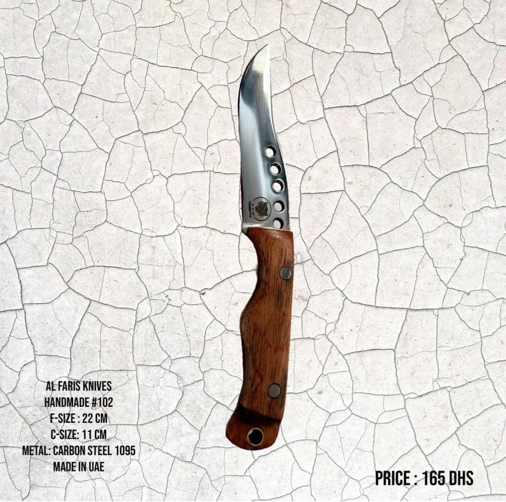 [102] Fixed Blade Clip Point Carbon Steel 1095 Knife #102