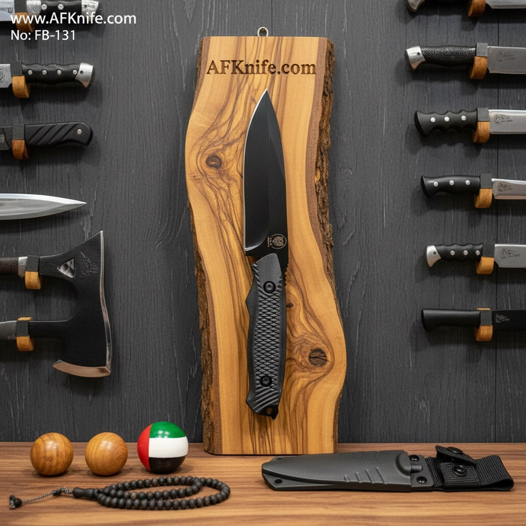 Fixed Blade - 5Cr13Mov Stainless Steel + ABS Handle + Kydex Sheath - Drop Point Style No: FB-131