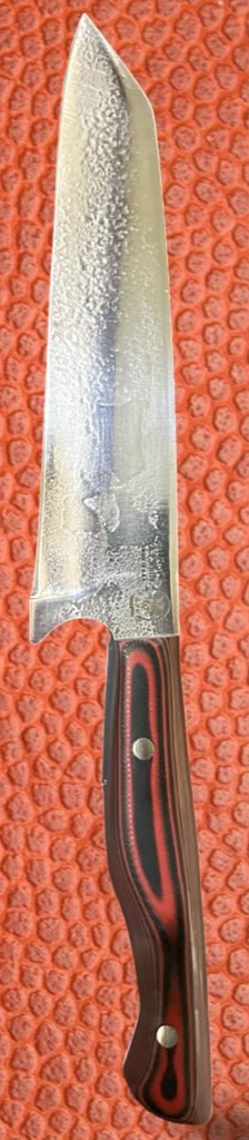 [134] Chef's (kitchen) Carbon Steel 1095 ( Bunka ) Knife #134