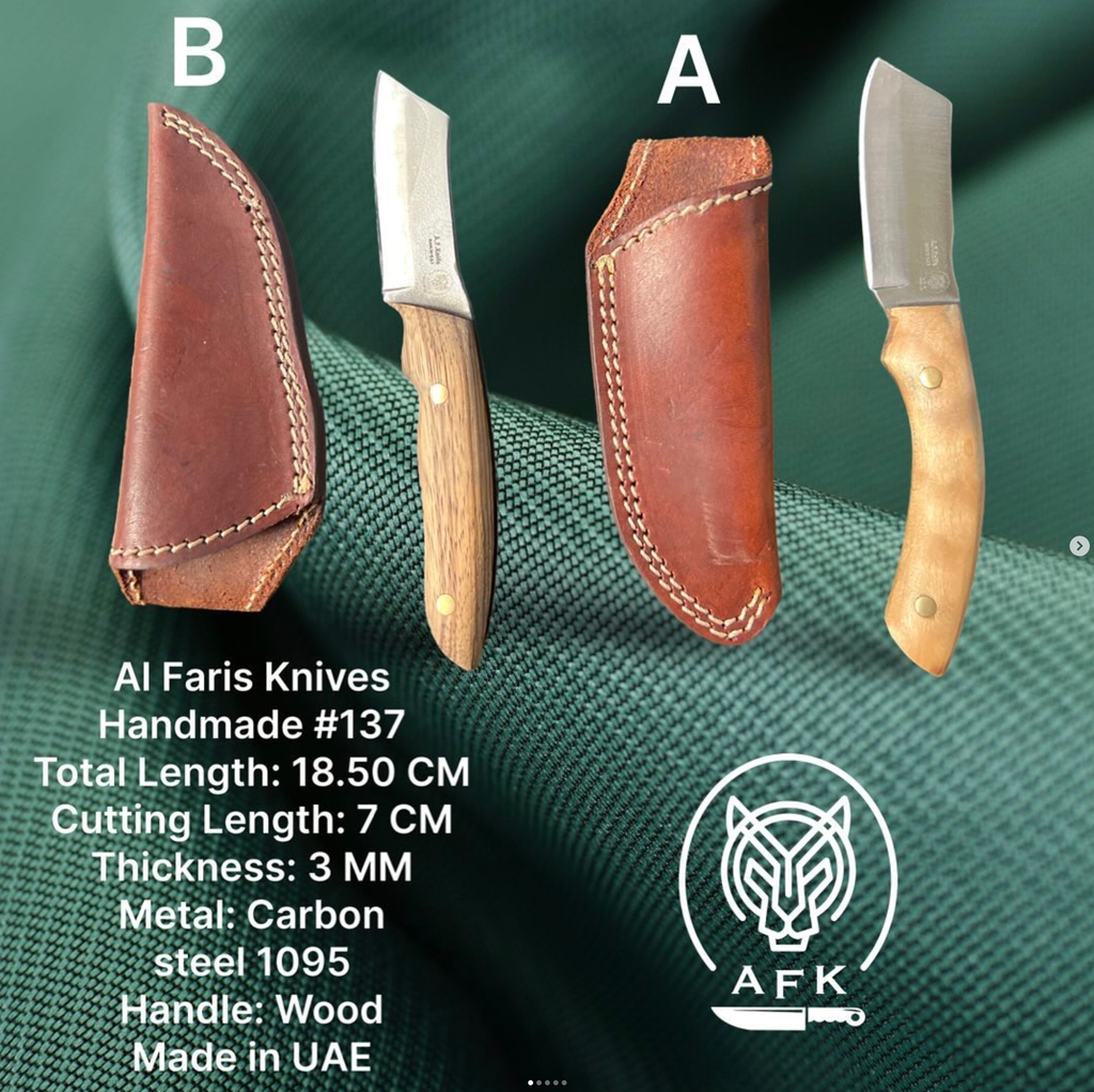 Fixed Blade Sheepsfoot ( Carbon Steel 1095 ) Knife #137