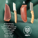 Fixed Blade Sheepsfoot ( Carbon Steel 1095 ) Knife #137