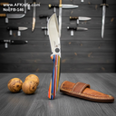 Fixed Blade Carbon Steel 1095 + G10 Handle + Leather Sheath + 58-59 HRC - RECURVE Style No: FB-146