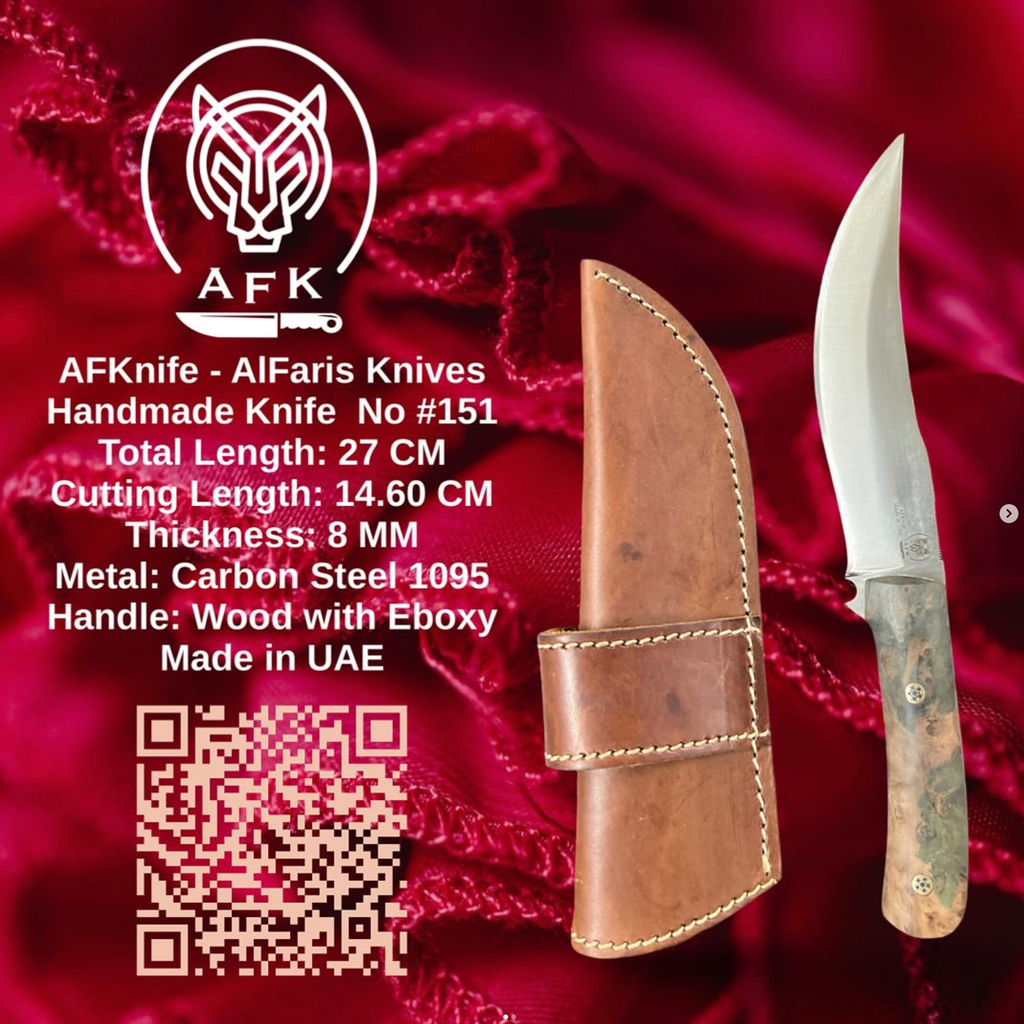 Fixed Blad Persian ( Carbon Steel 1095 ) Knife #151