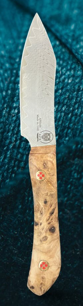 [158] Chef's (kitchen) Damascus VG10 ( Bunka ) Knife #158