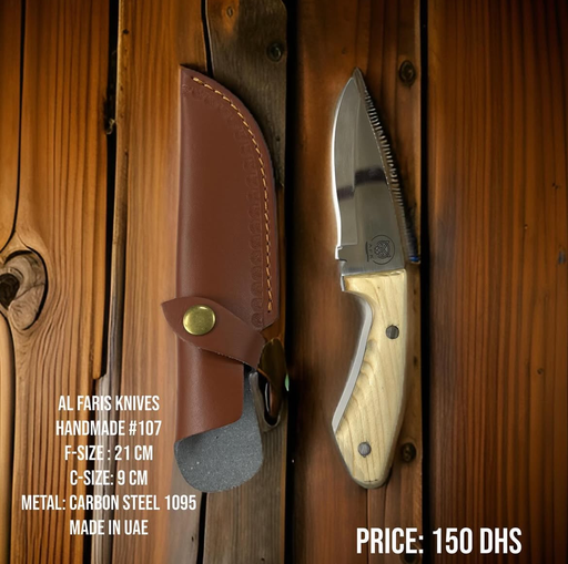 [107] Fixed Blade Drop Point Knife #107