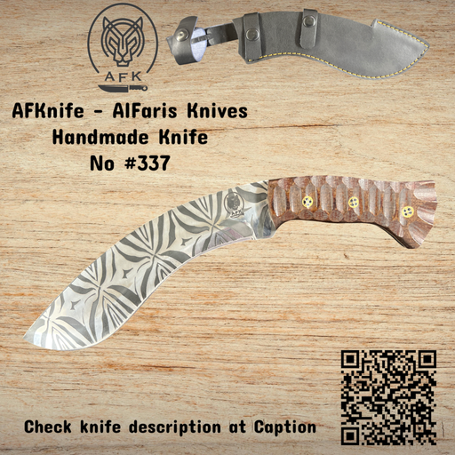 [Kuk337] Fixed Blade Kukri Knife #Kuk337