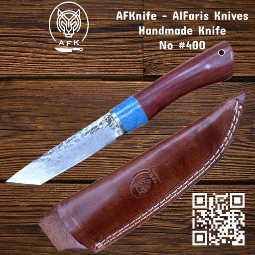 [AL-K20-400] Fixed Blade Tanto Knife #400